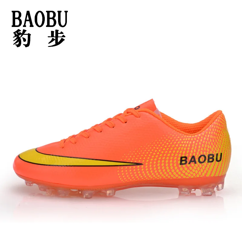 Kids Boys Sneakers Mens Long Nail Soccer Shoes Artificial Turf Indoor