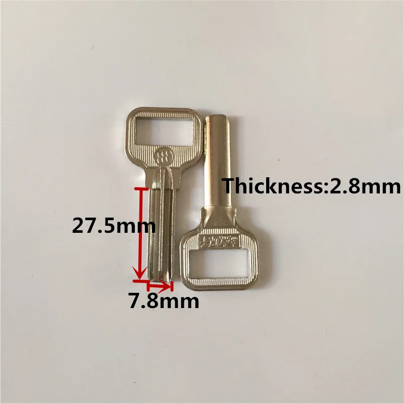 Locksmith Supplies B027 Brass Key Blank Semicircle Single Blank Keys[15pcs/lot] Locksmith