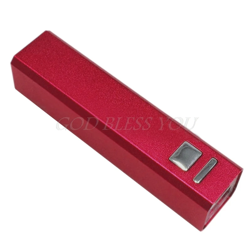 1 шт. 2600 мАч 18650 зарядное устройство алюминиевый DIY USB внешний аккумулятор чехол
