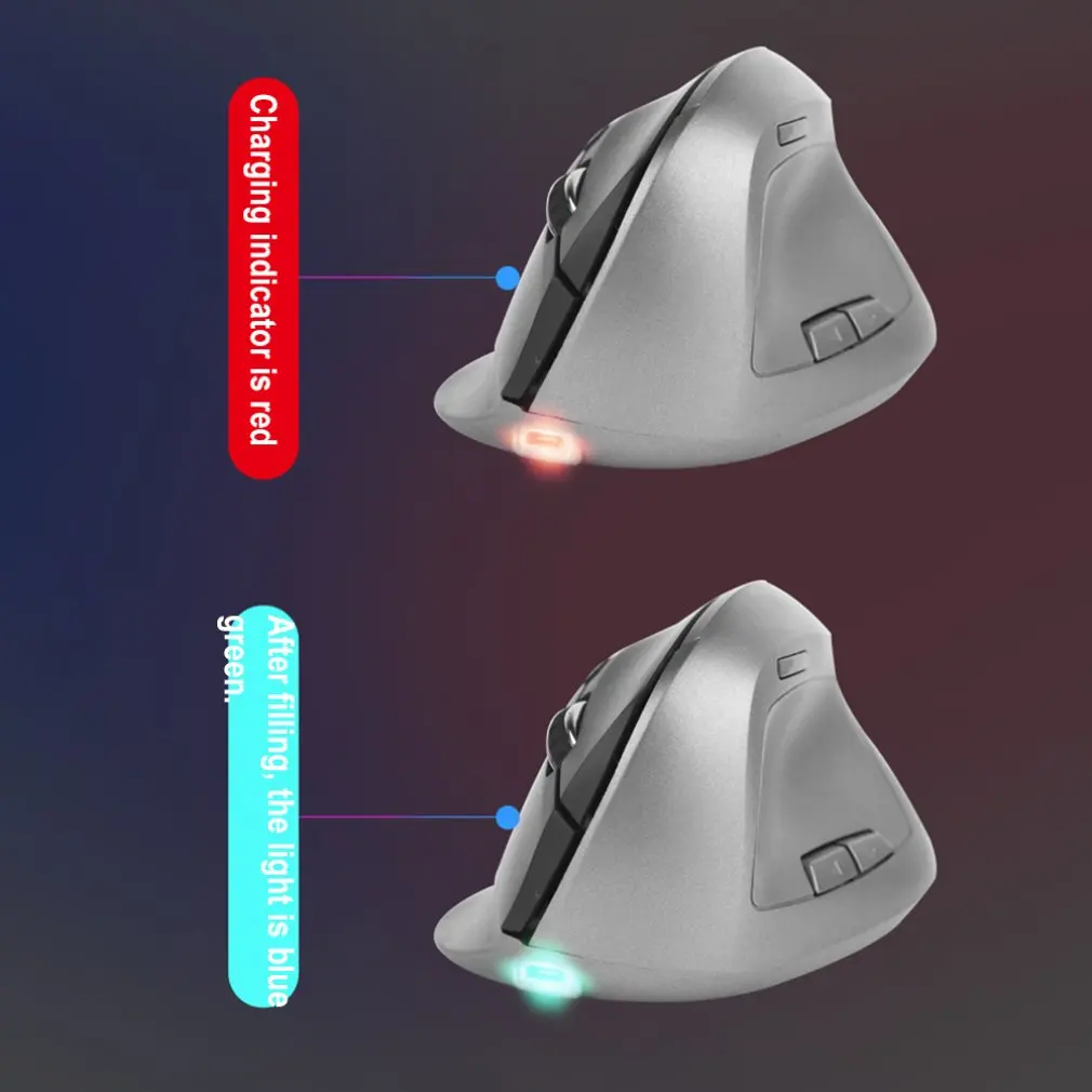 2,4 г оптическая мышь эргономичная Вертикальная зарядка беспроводная Вертикальная мышь офисные домашние компьютерные аксессуары