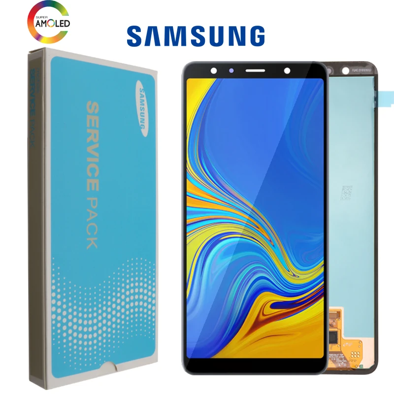 6,0 ''Супер AMOLED lcd для samsung Galaxy A7 A750 SM-A750F A750F дисплей с сенсорным экраном в сборе Запасная часть