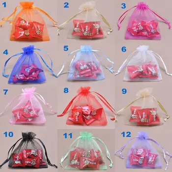 

9x12cm wholesale gift organza pouch/organza bag/gift packaging bag 50pcs/lots
