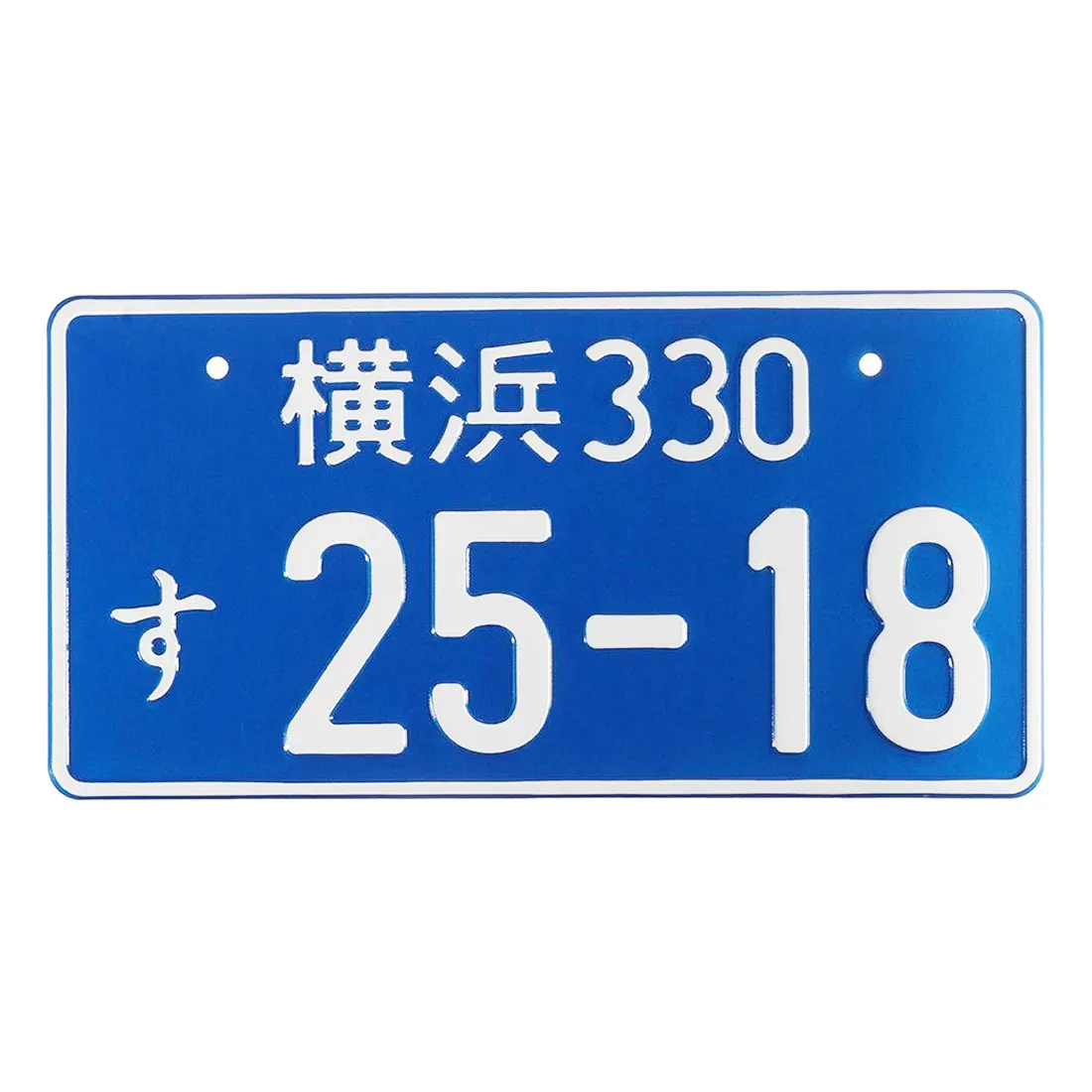 For Bicycle Scooter Plate Aluminum Tag Universal Car Motorcycle Japanese For Racing Plates License - Цвет: Blue