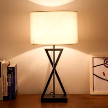 Американская прикроватная настольная лампа для спальни, скандинавские креативные современные минималистичные настольные лампы для учебы в гостиничном зале FG422