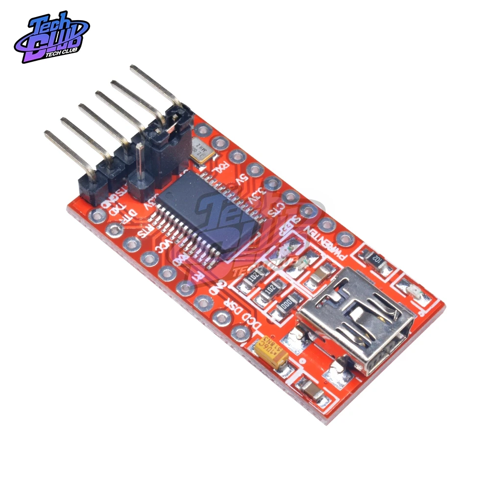 Плата модуля последовательного адаптера FT232RL FT232 с USB на TTL 3 В 5 для мини порта Arduino