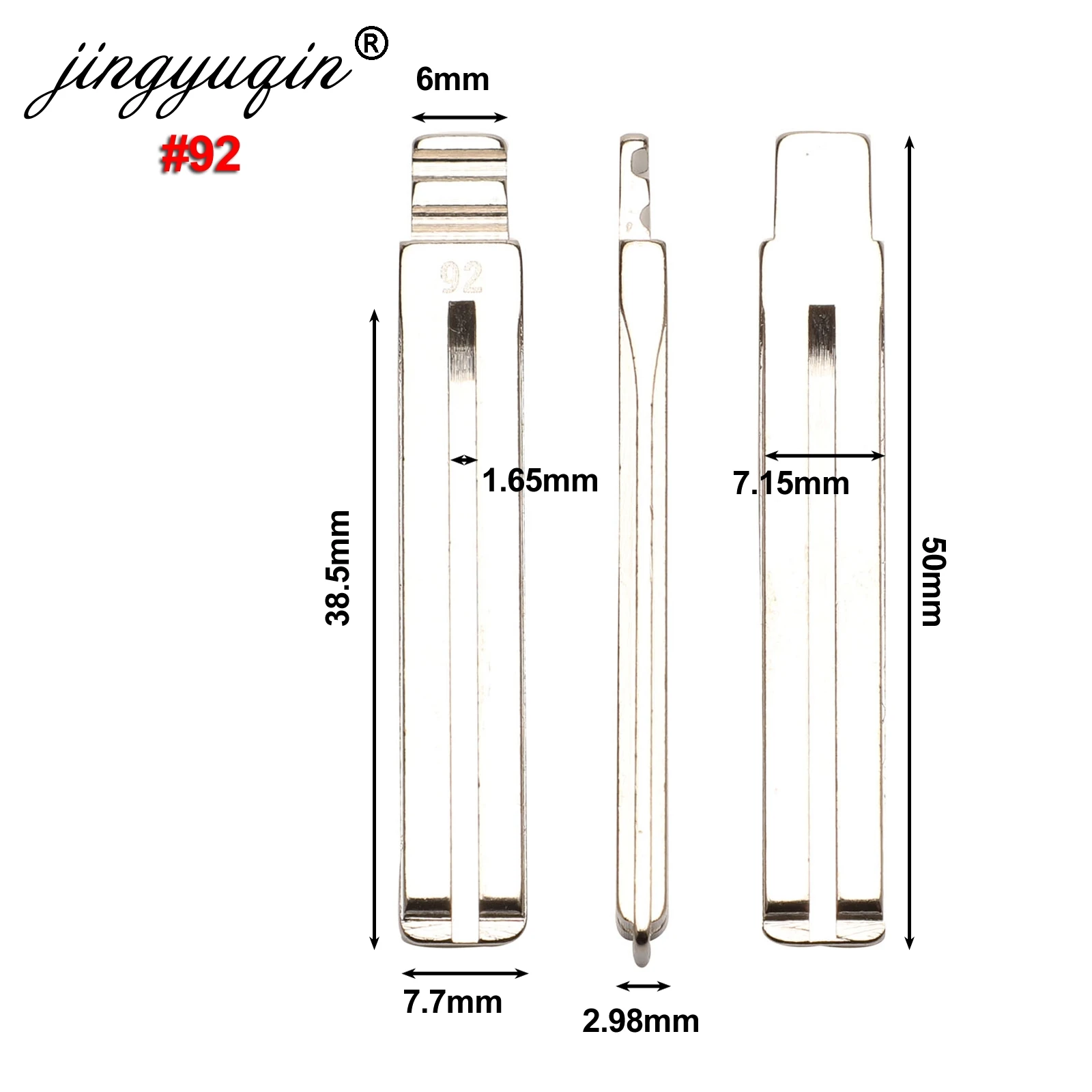 Jingyuqin#137#92 мета флип ключ пустой для Ssangyong Korando Actyon C200 S170 ACTYON KYRON REXTON Switchblade Uncut