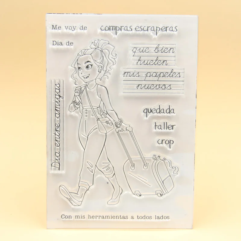 

KLJUYP Spanish Clear Stamps Scrapbook Paper Craft Clear stamp scrapbooking 403