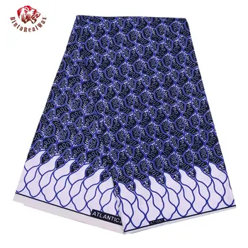 

fashion Polyester Wax Prints Fabric 2019Ankara Binta Real Wax High Quality 6 yards African Fabric for Party Dress FP6109