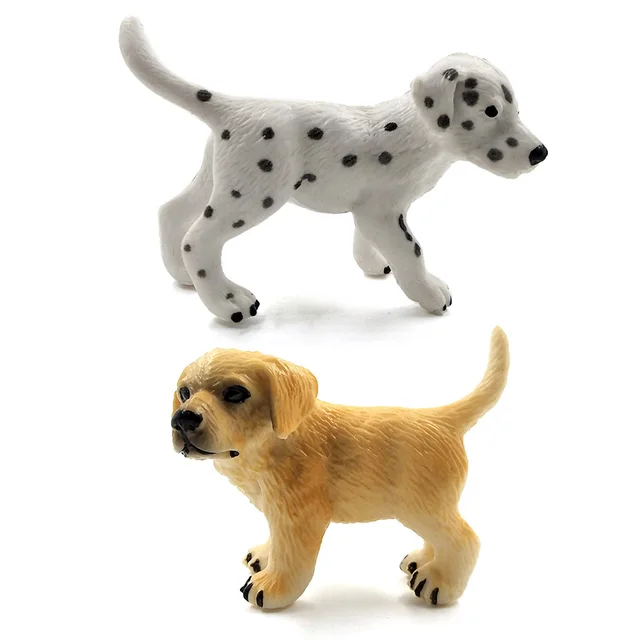 Figurine miniature chien carlin dalmatien mod le animal d coration de maison accessoires de d coration