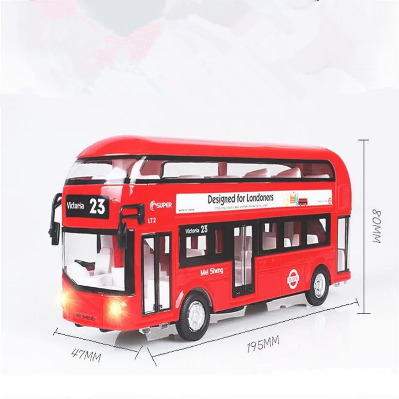 City Bus Music Light Toy Designed for Londoners Kids Children Playing Game (5)
