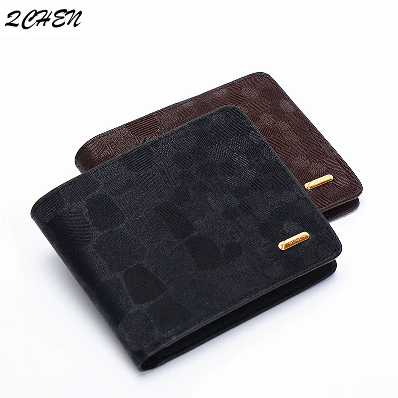 

men's wallet Fashion Genuine Leather Mens Wallet with Coin Bag Zipper Small New Design Dollar Slim Purse Money Clip Wallet 469