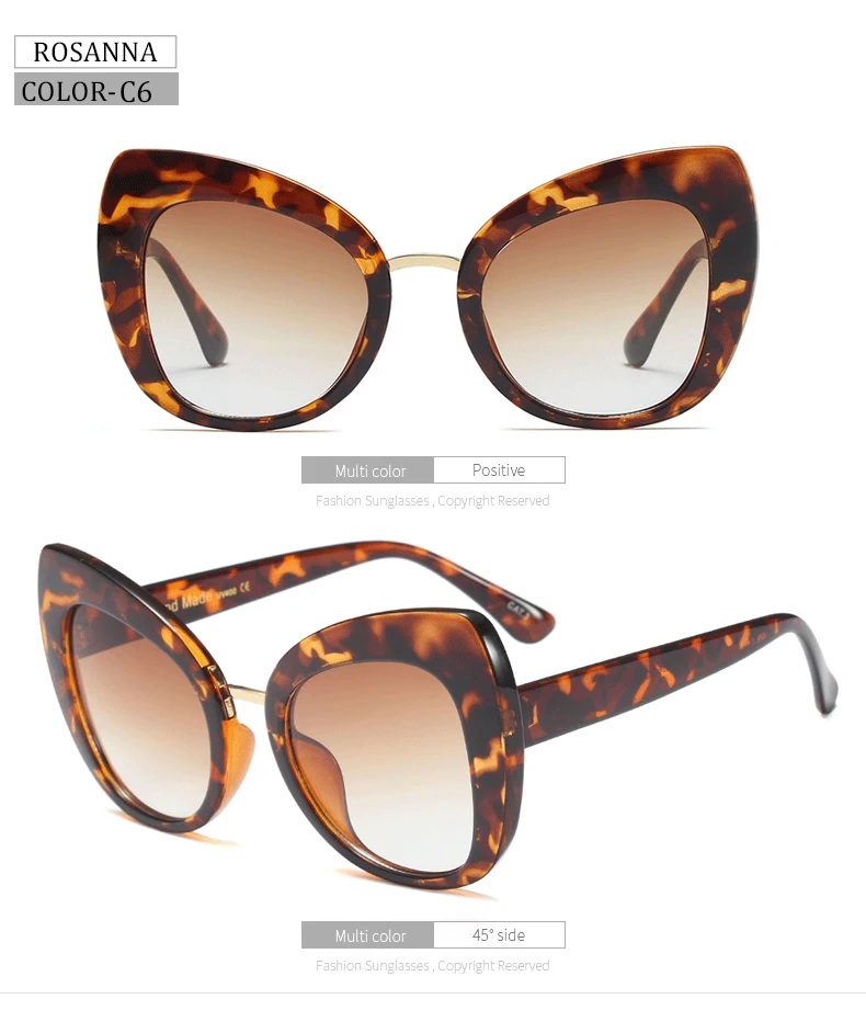 Европейский стиль, женские солнцезащитные очки кошачий глаз с надписями, брендовые дизайнерские Винтажные Солнцезащитные очки кошачий глаз большого размера для женщин, UV400