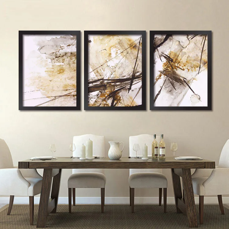 

Abstract modern minimalist living room decorative painting paintings monochrome fresco restaurant office box triple ink painting