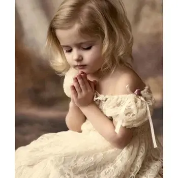 

5d Diy Diamond Painting Needlework Pray Lord Girl Wall Arts Full Cross Stitch Figure Painting Diamond Embroidery Home Decoration