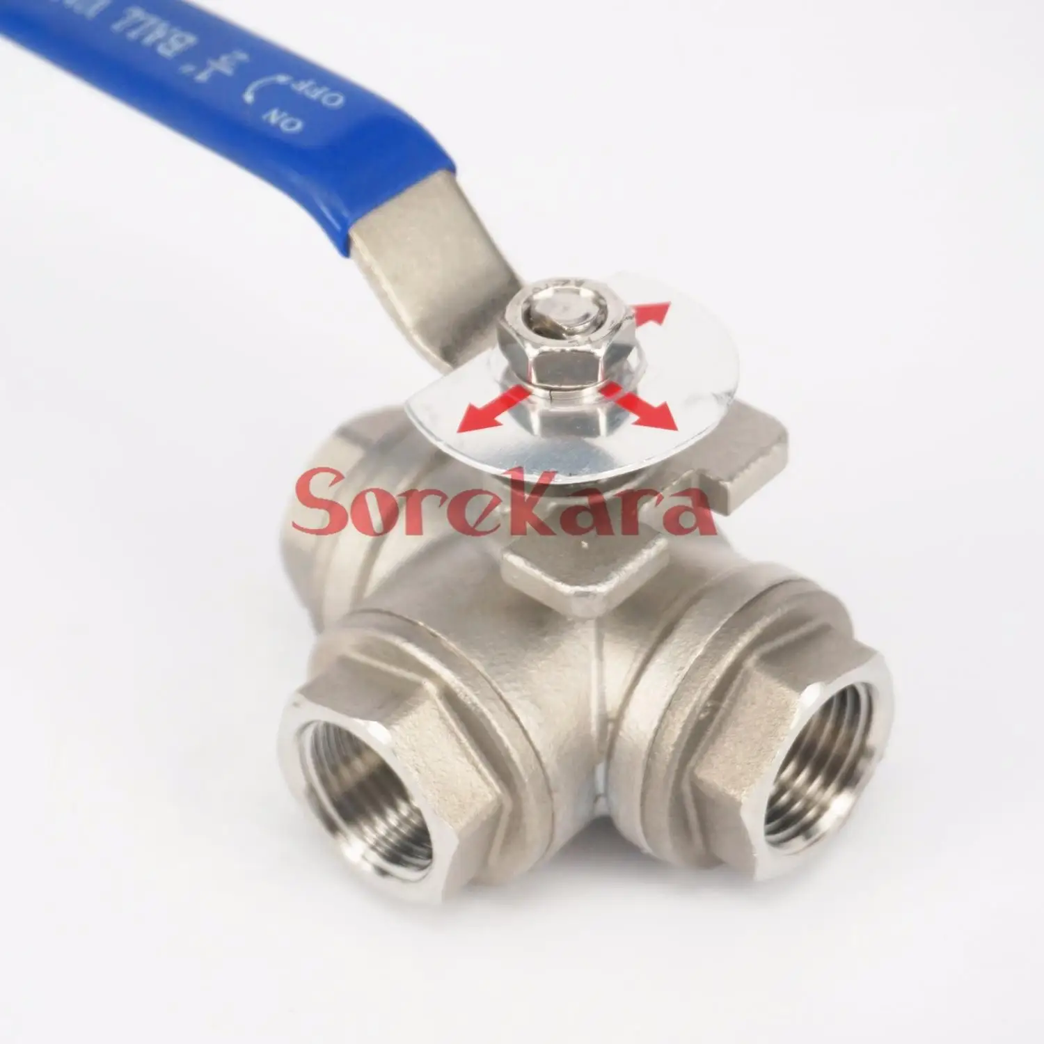 DN15 1/2 &quotBSP внутренняя резьба 304 Нержавеющая сталь 3 х полосная L Порты и разъёмы