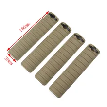 4 pcs Tactical KAC Handguard rail cover for Picatinny Rail Black TAN picatinny rail for g36 g36c series black