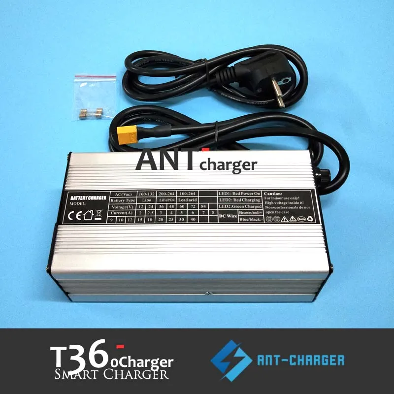 48V 6A EV Charger/E tricycle Charger With Aluminum Case 48V 36Ah60Ah Maintence free Lead Acid