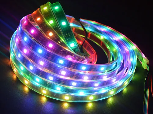 5 м WS2801 цифровая адрессветодиодный RGB Светодиодная Волшебная цветная полоса 32