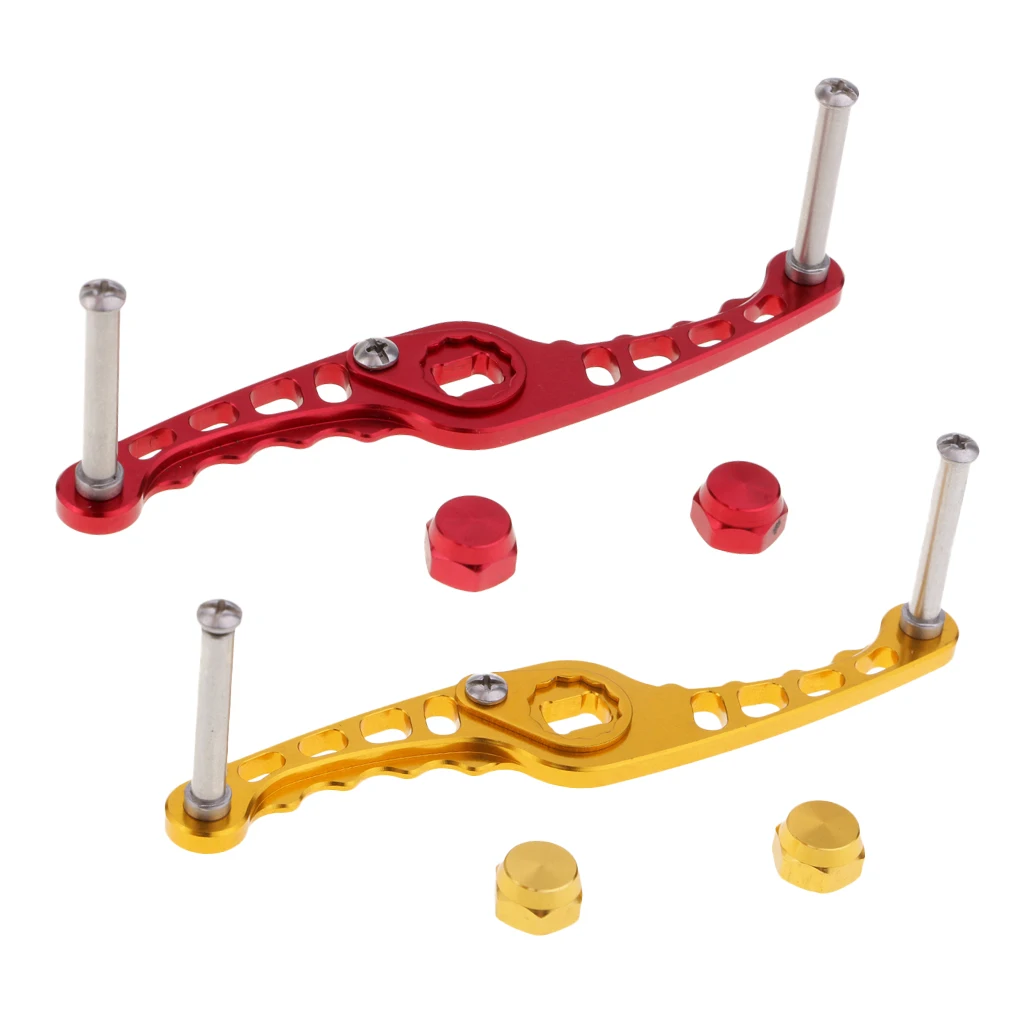 

2pcs Aluminium Alloy Replacement New Style Fishing Reel Handle Metal Rocker Arm DIY Fishing Tackle Tools For Outdoors