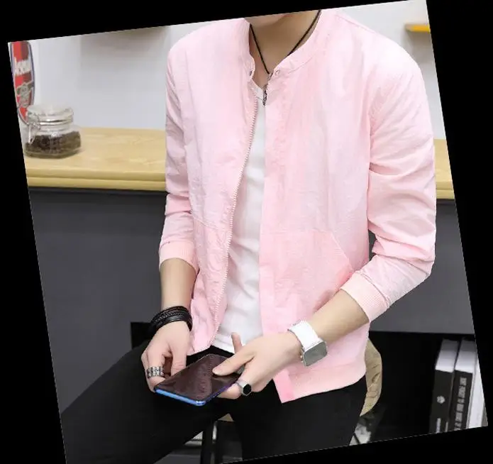YI 2019 NEW MH03 Autumn font b men s b font splicing font b jackets b