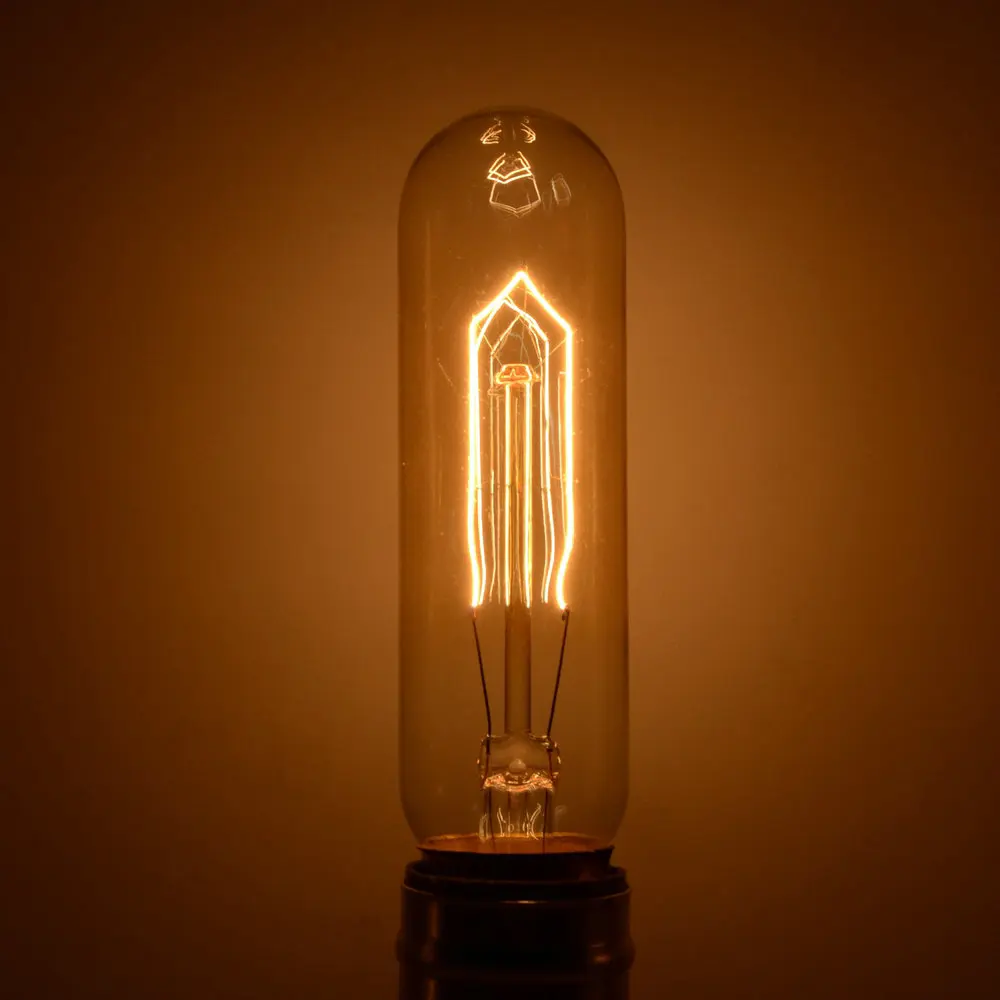 Ручной работы Edison лампа углеродная нить из прозрачного стекла, винтажная лампа Эдисона в стиле ретро лампа накаливания 40 Вт/60 Вт 220 V E27 A19