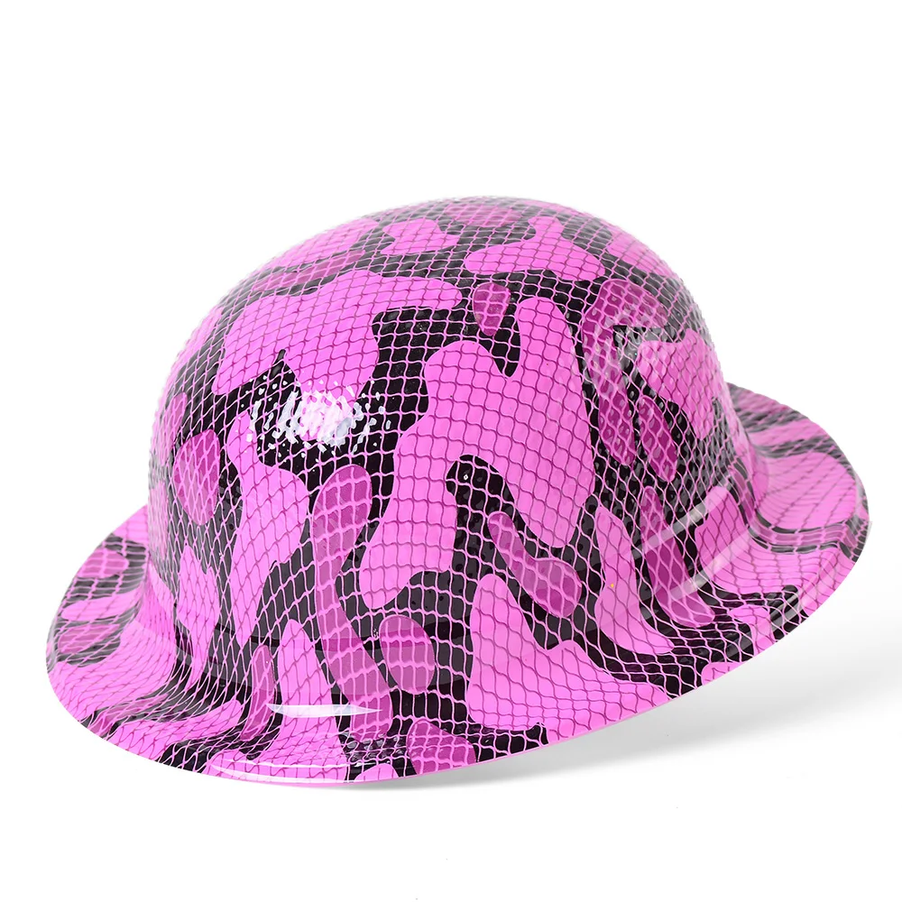 Festival hat suppliers PVC waves printed party hat for decoration 4