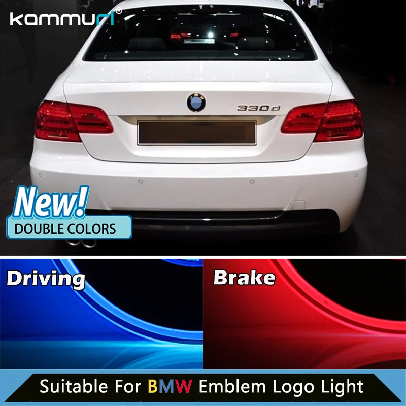 

KAMMURI NEW Double colors Light for BMW E46 E39 E60 E36 F30 F20 F10 E30 e34 E38 E87 X5 E70 E53 E83 led Emblem Badge Logo Lights