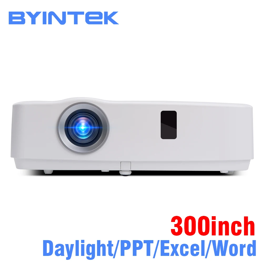 BYINTEK Brand Cloud K3 300inch Daylight 3300ANSI 3LCD Video Movie 1080P FUll HD Projector for Home Theater Education Business