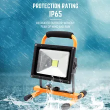 LED Floodlights Spotlight IP65 Waterproof Rechargeable Outdoor Party Camping Lights AC 100-250V/DC 12V Evening Performance Lamp