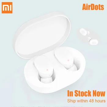 

In Stock Xiaomi TWS AirDots Bluetooth 5.0 Earphones earbuds Handsfree mi Headphones smart AI Control newest headset for iOS