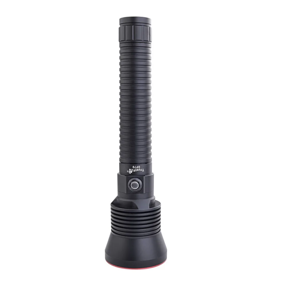 

Professional Scuba Diving Flashlight Underwater Light Torch LED Flashlight Waterproof Self-defense Camping #5M07