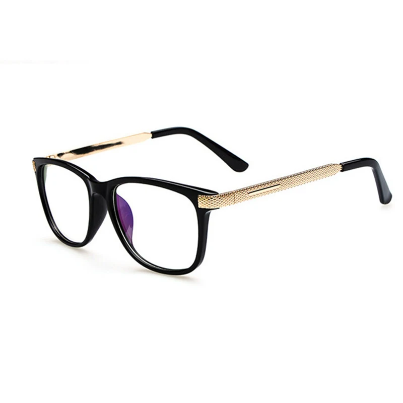 Bright black KOTTDO, модные крутые очки для женщин, Ретро стиль, для чтения, близорукость, оправа для очков, Мужские квадратные очки, оптические прозрачные очки - Цвет оправы: Bright black