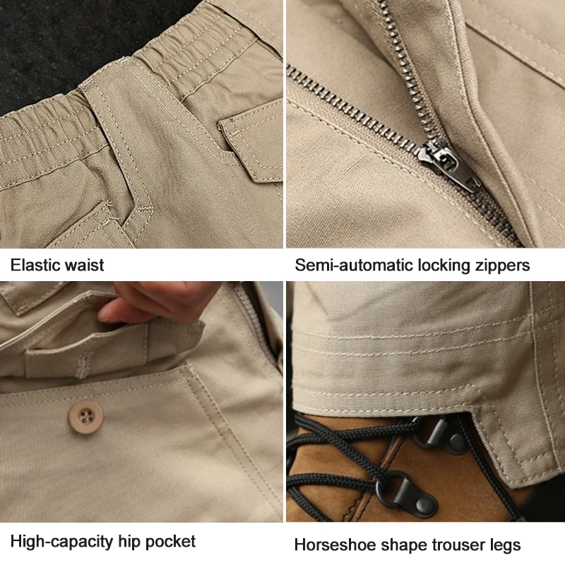 Pantalones deportivos tácticos para acampar al aire libre CQB multibolsillos para montar senderismo pantalones de algodón transpirable Pantalones deportivos tácticos para acampar al aire libre CQB multibolsillos para montar senderismo pantalones de algodón transpirable