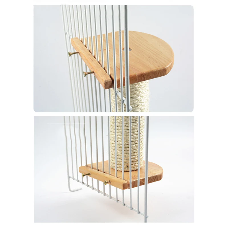 

Cat Climbing Tree Wall Scratching Post Board and Hanging Toy Home Pet Activity Center Interactive Corrugated paper Toy For Cat