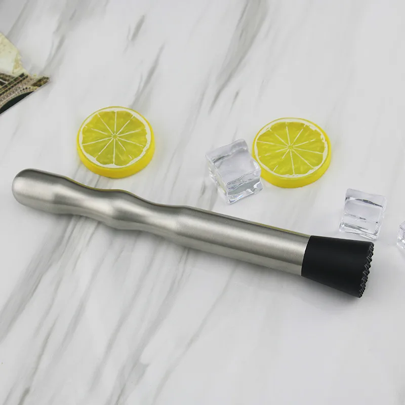 

Home Kitchen Stainless Steel Broken Popsicle Bar Bartender Broken Popsicle Plastic PP Masher Lemon Hammer Bar Tools