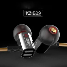 KZ ED9 Super Bowl Tuning Nozzles Earphone 3.5mm in ear Earphones Bass HIFI DJ Stereo Earplug Noise Isolating With Mic Headset
