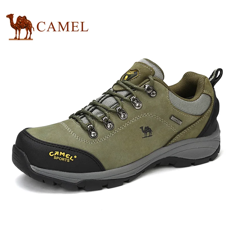 Camel outdoor shoes 2018 new arrival cow leather durable hiking shoes waterproof lace up non-slip sport climbing shoeA632026655