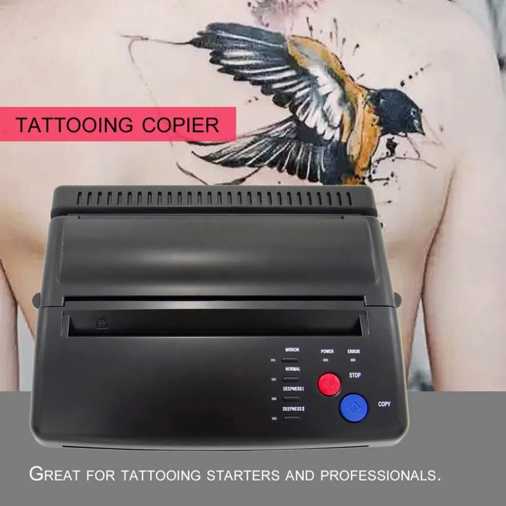 

Professional Tattoo Transfer Machine Stencil Paper Maker Flash Thermal Copier Printer Tattooing Supplies US Plug 2018 New Sale