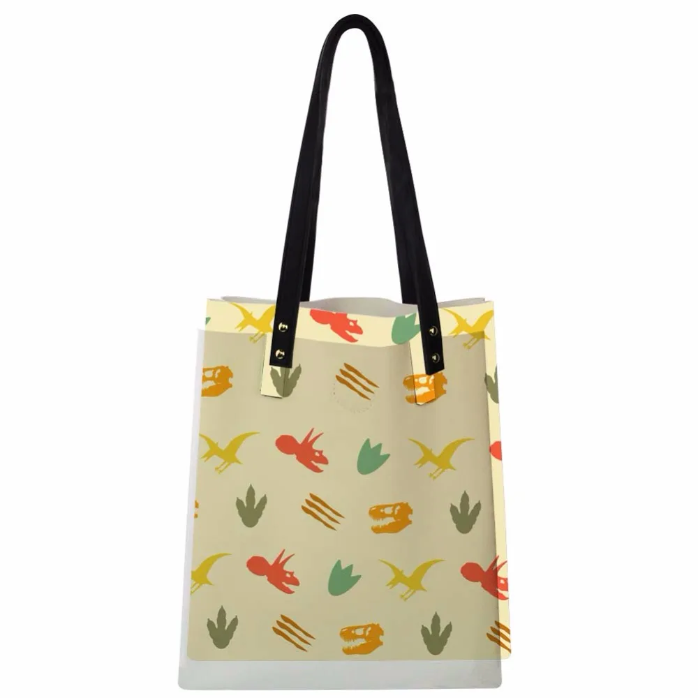 

Bright Dinosaur & Dragon Printed Dignified Elegant Women's bag Handbags Gifts for Ladies Fashion Bag Luxury Package