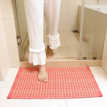 Высокий дизайн гусиная лапка тессельная кромка хлопковый ковер для прикроватной гостиной tapetes para Каса сала коврик для гостиной