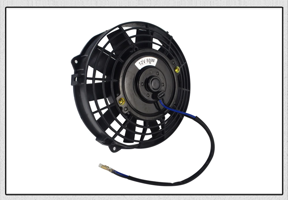 PQY-7 дюймов Универсальный 12 в 80 Вт Тонкий Реверсивный электрический радиатор авто вентилятор Push Pull с монтажным комплектом тип I " PQY-FANI7