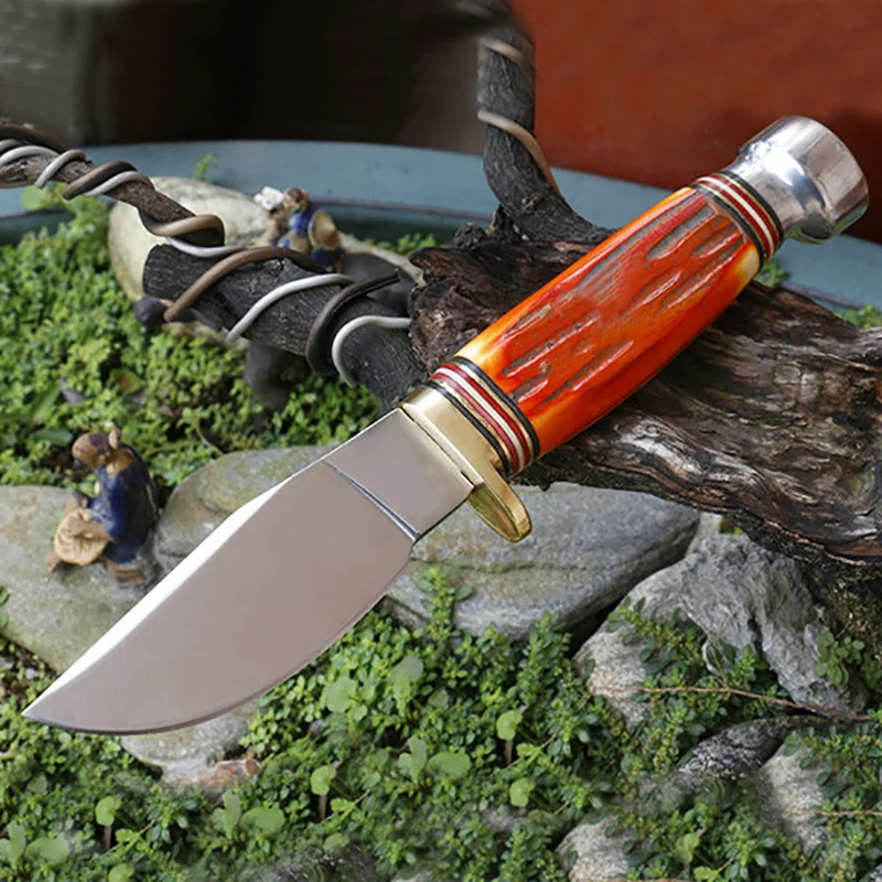 Free shipping Camping Hunting Tactical Survival Knife 5CR13MOV STEEL