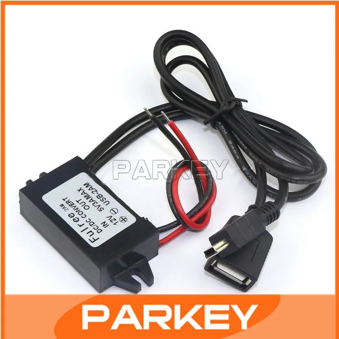 12V-5V 3A 15W 5P USB DC-DC Buck Car Charger Regulator Converter
