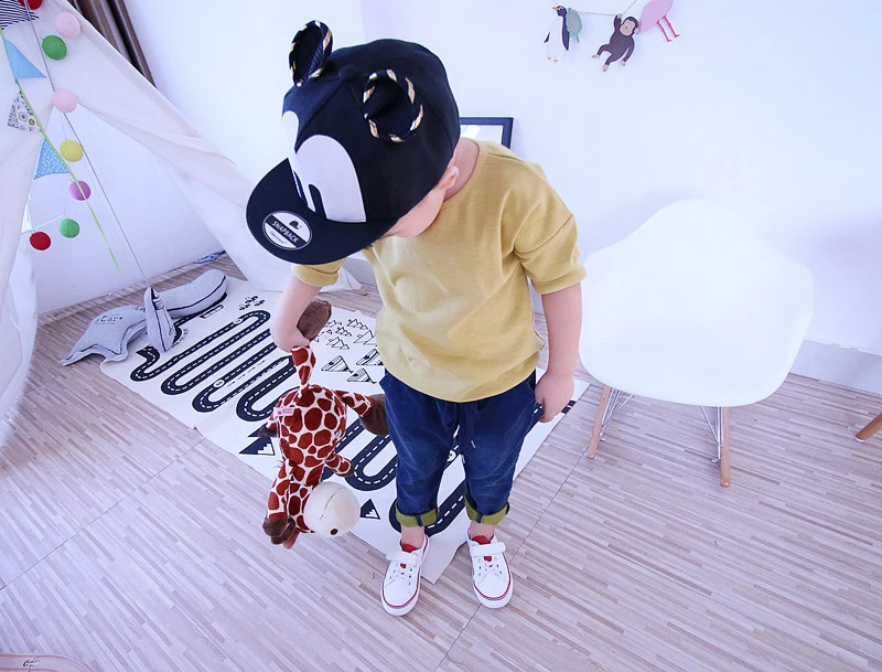 Solid Kids T-Shirts Cotton Boys Girls Tops Three Quarter Sleeves Boy T Shirts Spring O Neck Girl T-Shirts 2017 Children Clothing (11)
