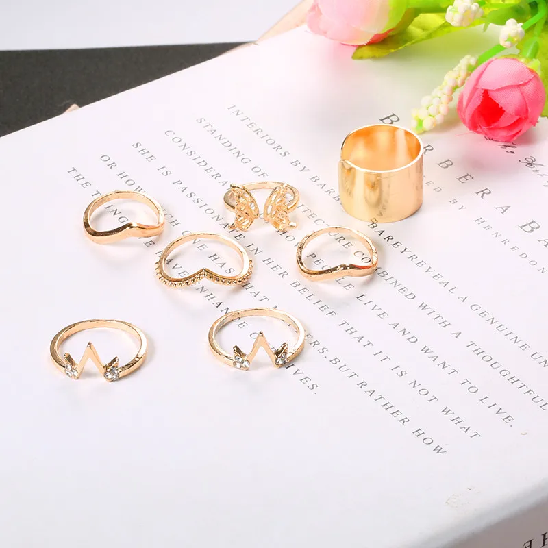 

New European And American Personality Hollow Lotus Elephant Crown Black popular ring wholesale Women Wedding Rings