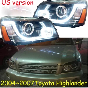 HID, 2004~ 2007, автомобиль Стайлинг для фара Highlander, vios, corolla, camry, Hiace, sienna, yaris, Tacoma, Highlander Головной фонарь - Цвет: headlight