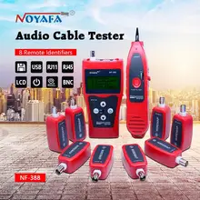 Network cable tester Cable tracker RJ45 cable tester NF-388 English version Audio Cable Tester Red color NF_388 nf 8601 multi functional network cable tester lcd cable length tester breakpoint tester english version