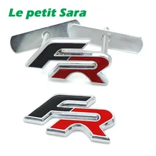 Metal FR Racing Car Front Hood Grille Badge rear Emblem car tail sticker for Audi BMW SEAT Ibiza Leon Altea Car Styling