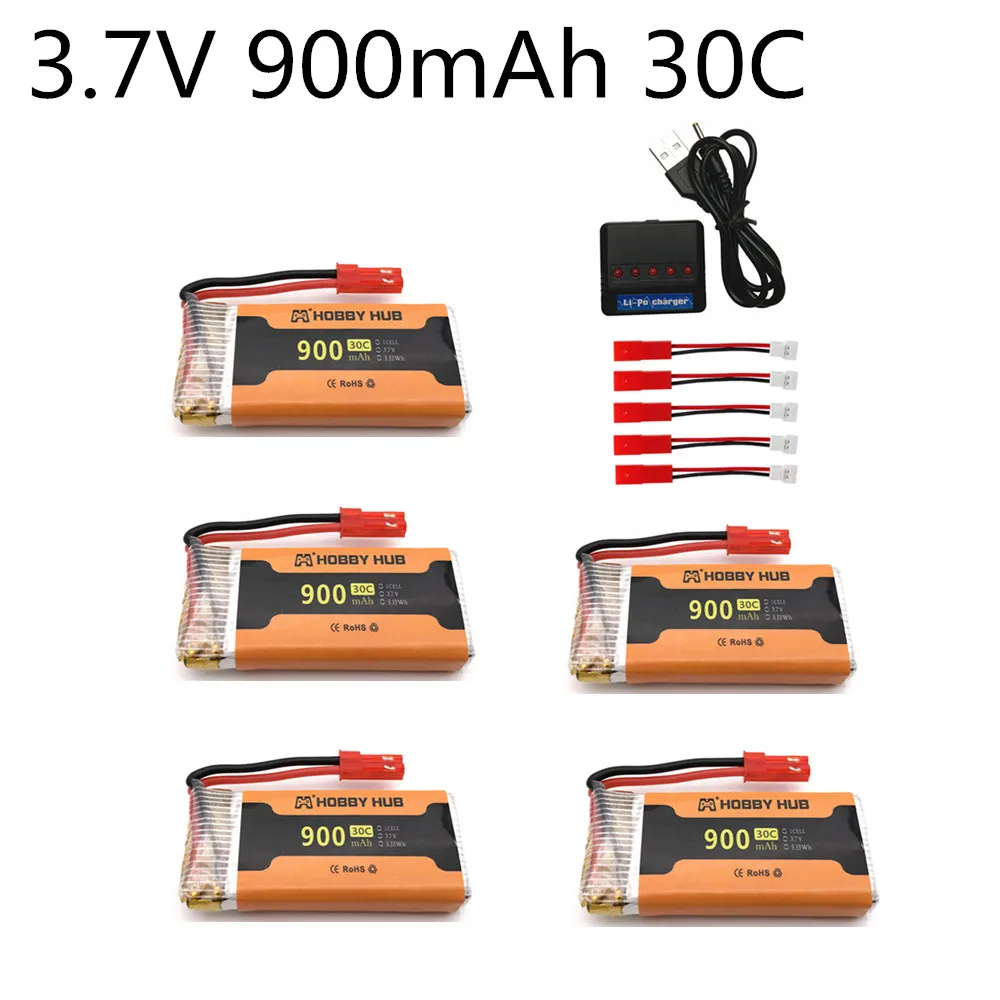 3 7 V 900mAh LiPo батарея JST разъем для 8807 8807W A6 A6W M68 Rc Квадрокоптер Запчасти Дронов