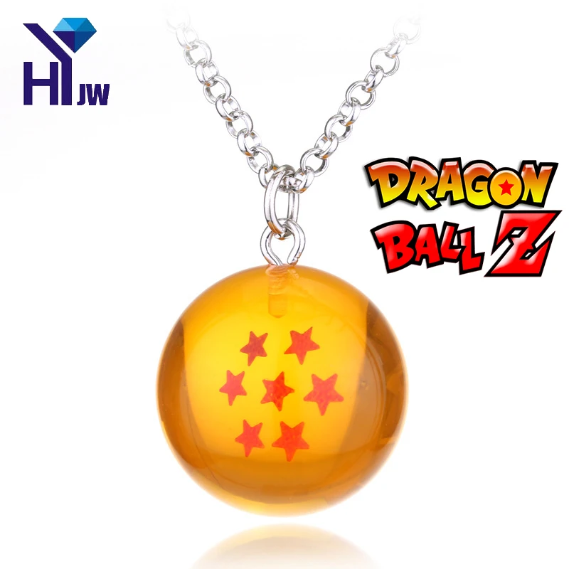 

7 Style Anime Dragon Ball Z DBZ Cosplay Crystal Ball 1-7 Stars Son Goku Saiyan Vegeta Necklace PVC Figure Toys Chain Jewelry